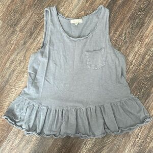 Anthropologie Peplum Tank Top
